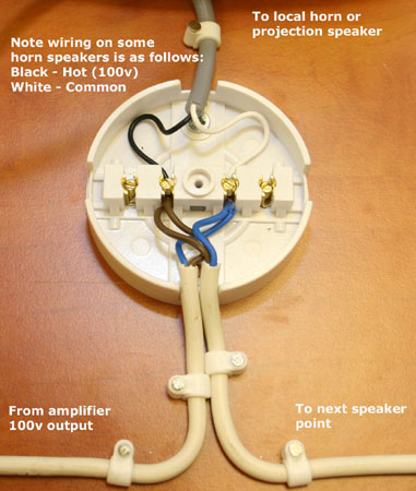 Horn speaker terminations